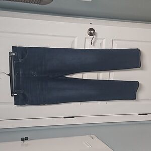 Betabrand Straight Leg Pull on Denim Jeans women's XL long / tall